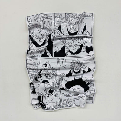 Tableau Déco Manga Dragon Ball Z "Rivalité Sayen" - Tableau froissé