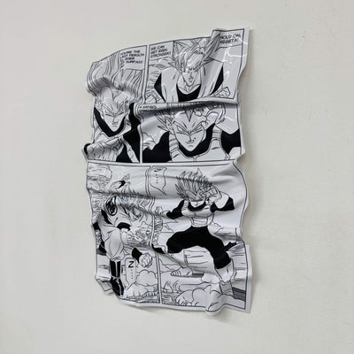 Tableau Déco Manga Dragon Ball Z "Rivalité Sayen" - Tableau froissé