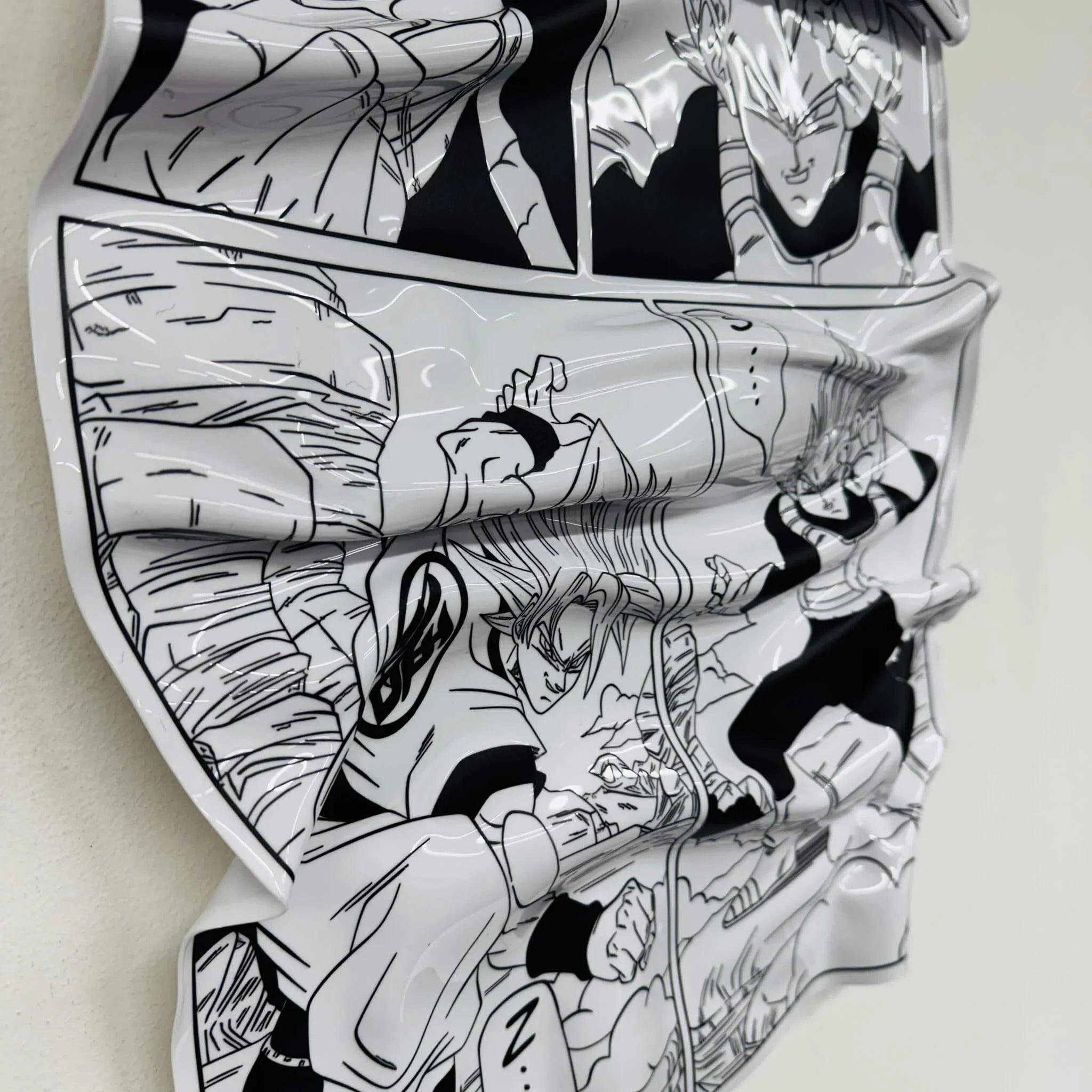 Tableau froissé – Manga Dragon Ball Z "Rivalité Sayen"