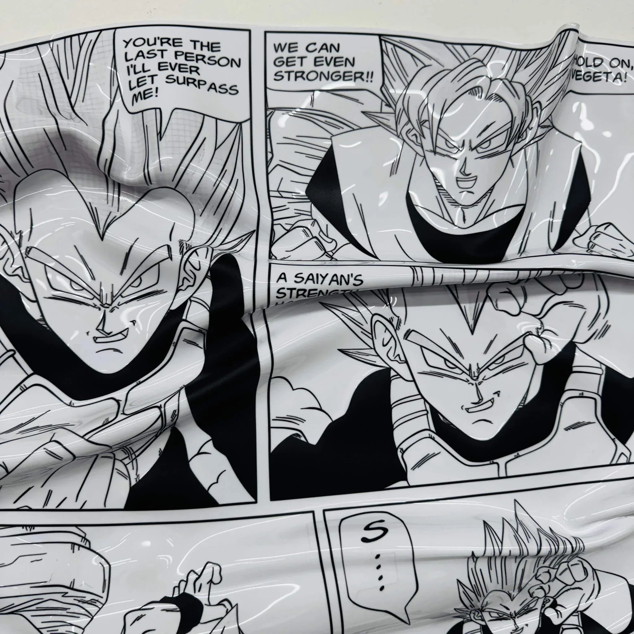 Tableau froissé – Manga Dragon Ball Z "Rivalité Sayen"