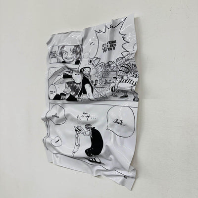 Tableau Déco Manga One Piece "Il Cappello Promesso" - Tableau stropicciato