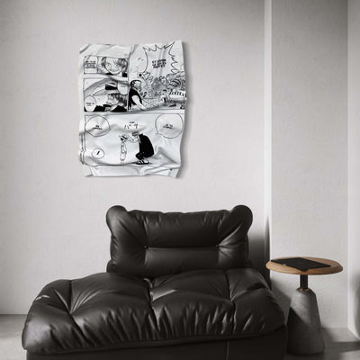 Tableau Déco Manga One Piece "Il Cappello Promesso" - Tableau stropicciato