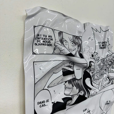 Tableau Déco Manga One Piece "Il Cappello Promesso" - Tableau stropicciato