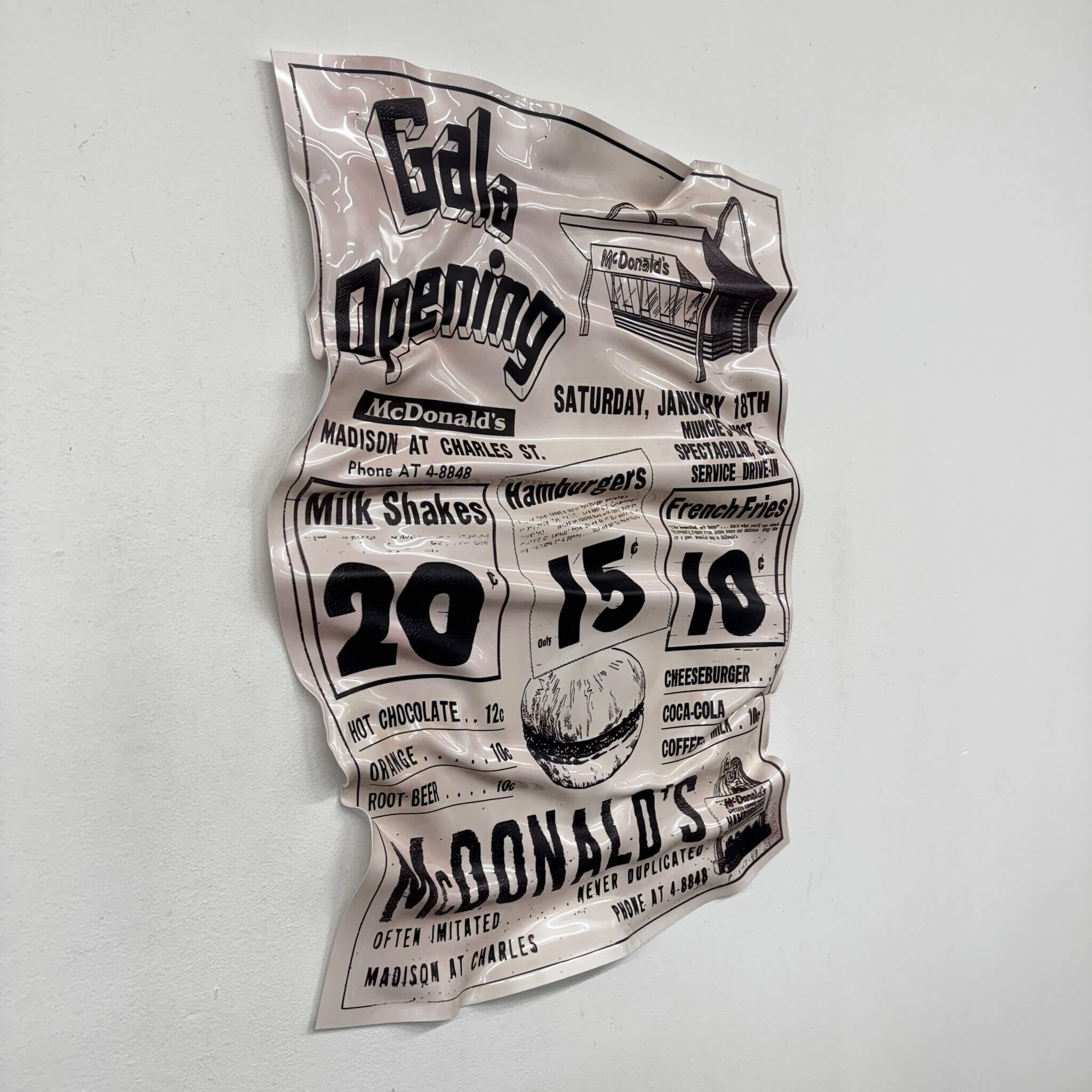 Zerknittertes Tableau – McDonald’s Galaeröffnung