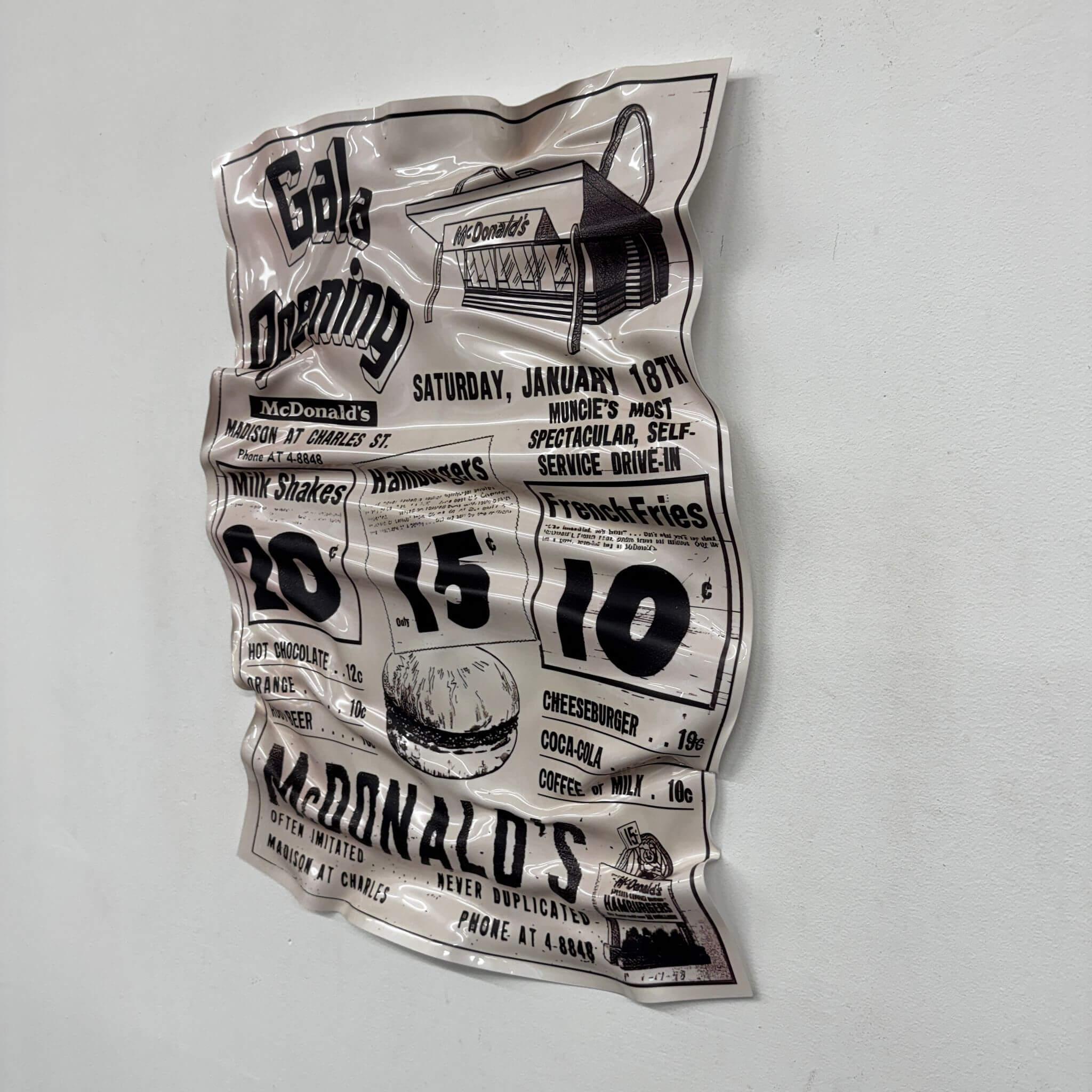 Zerknittertes Tableau – McDonald’s Galaeröffnung