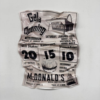 Zerknittertes Tableau – McDonald’s Galaeröffnung