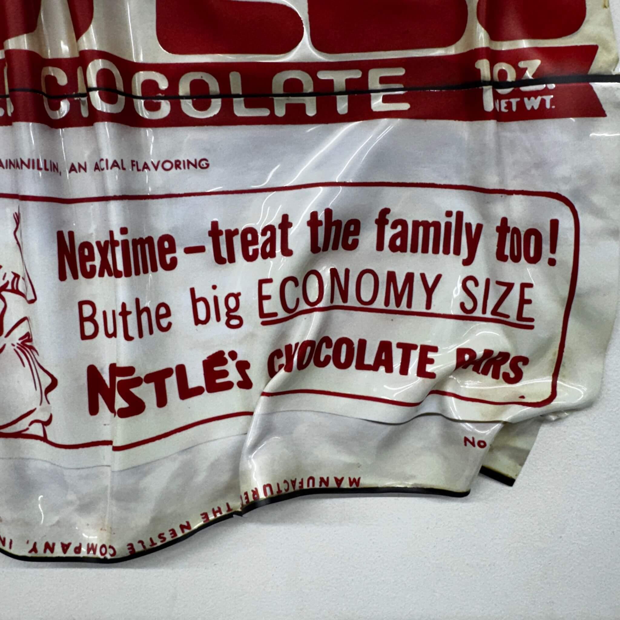 Tableau froissé – Nestlé Vintage Milk Chocolate