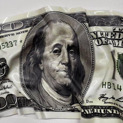 Quadro spiegazzato - Banconota da 5 Dollari