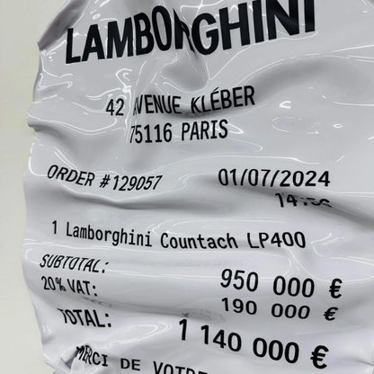 Tableau arrugado – Entrada "Lamborghini Countach LP400"