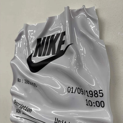 Tableau froissé – Ticket Nike Air Jordan 1 Chicago