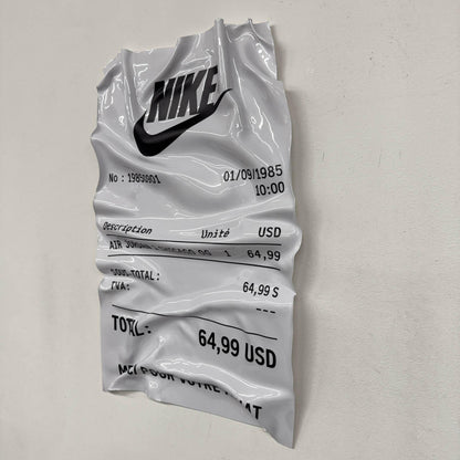 Tableau froissé – Ticket Nike Air Jordan 1 Chicago