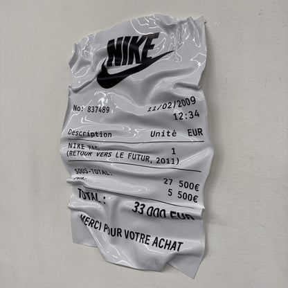Tableau froissé – Ticket Nike Mag