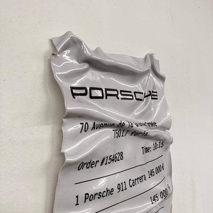 Tableau froissé – Ticket Porsche 911 Carrera