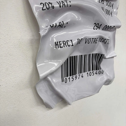 Tableau froissé – Ticket Ferrari Testarossa-