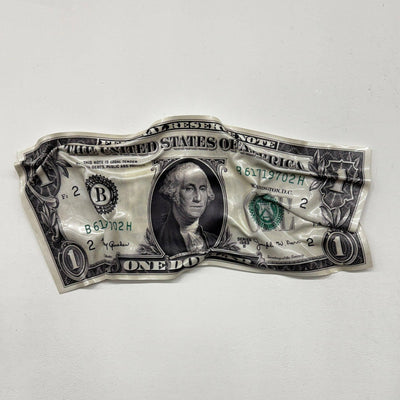 Tableau Déco Washington Bill 1$ - Tableau froissé