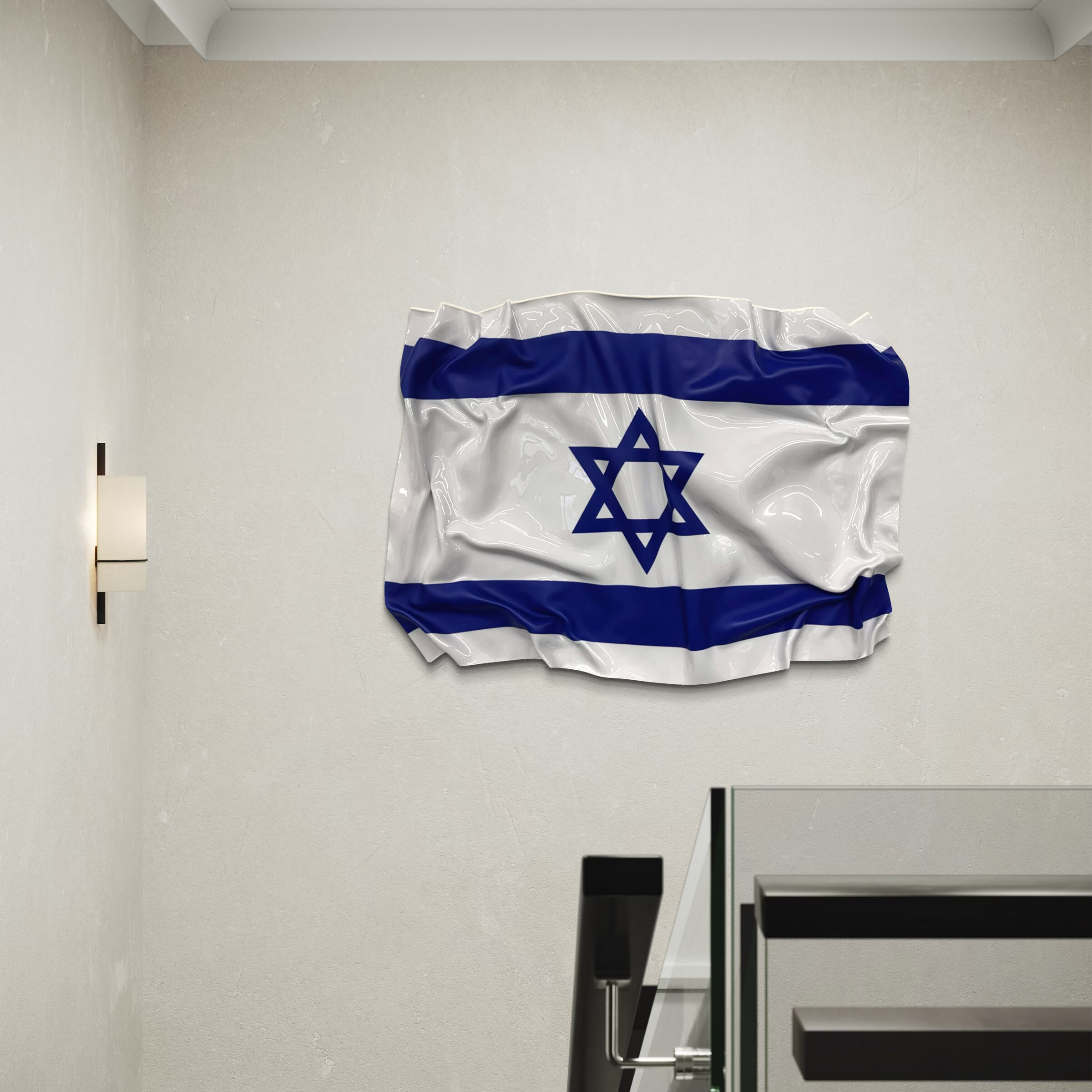 Zerknittertes Tableau - Deutscher Flagge