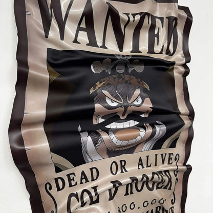 Tableau froissé – Affiche One Piece "Wanted Gold D. Roger"