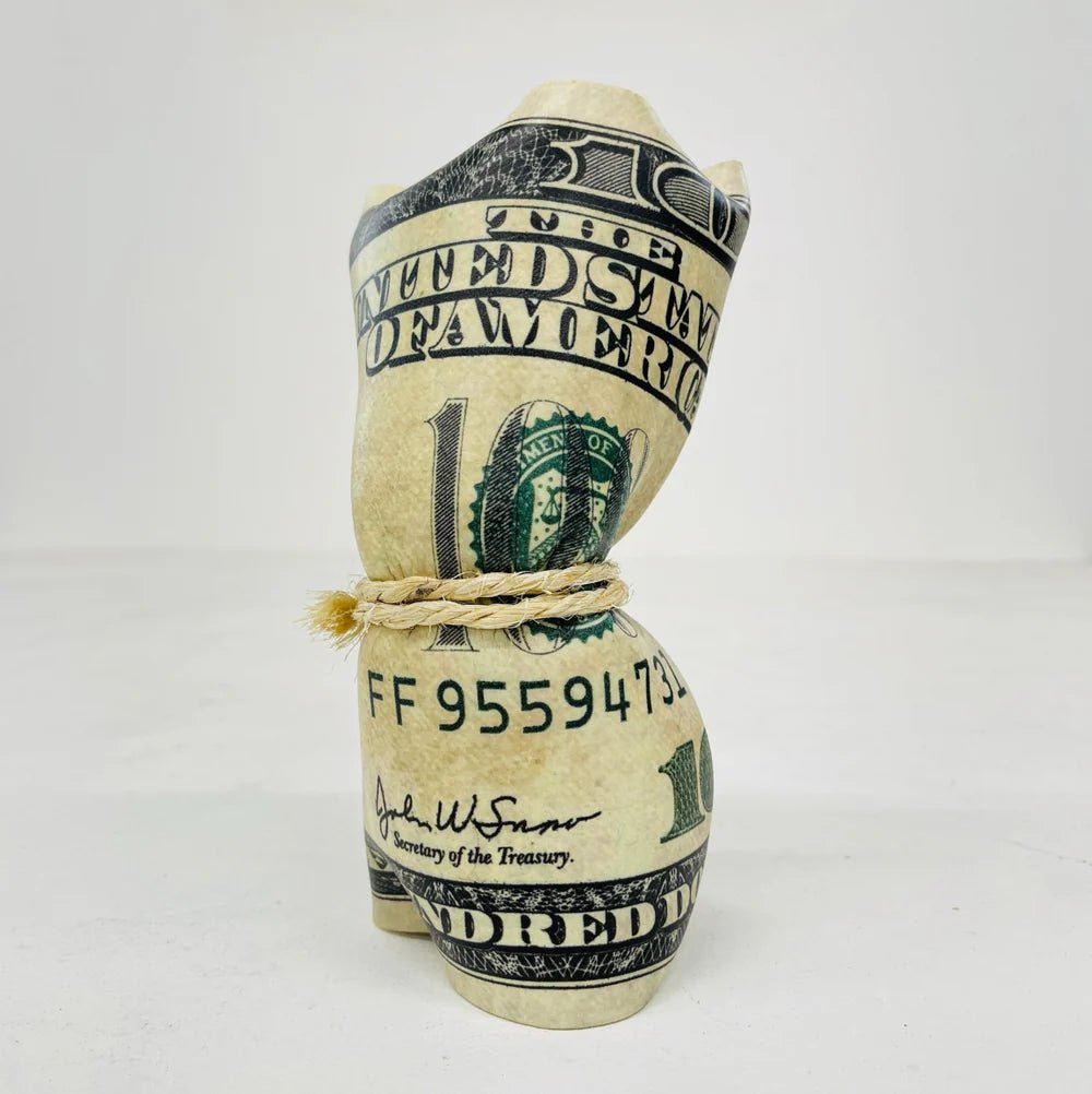 Sculpture froissé - 100$ Dollar - Luxartis