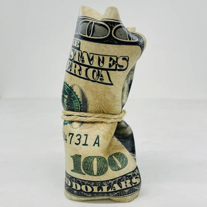 Sculpture froissé - 100$ Dollar - Luxartis