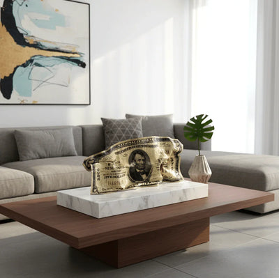 Sculpture froissé - 5$ Dollars 1923 - Luxartis