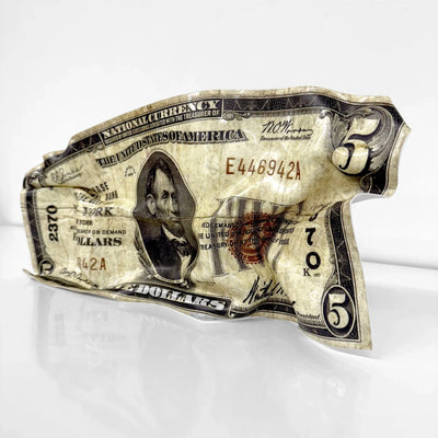 Sculpture froissé - 5$ Dollars 1923 - Luxartis
