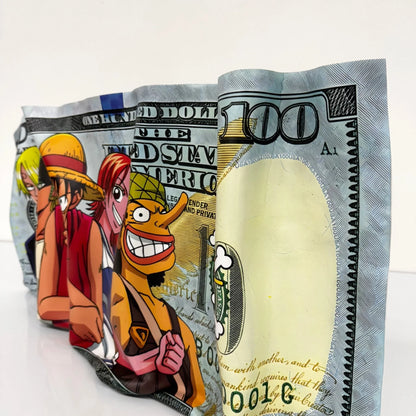 Sculpture froissé - One Piece "Dollar Art" - Luxartis
