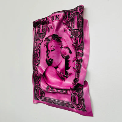 Tableau froissé - 1$ Marylin - Luxartis