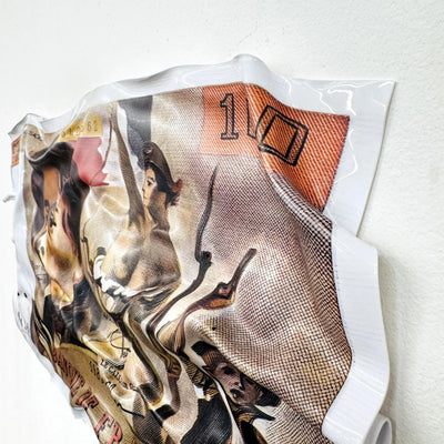 Tableau froissé - 100 Francs 1989 - Luxartis