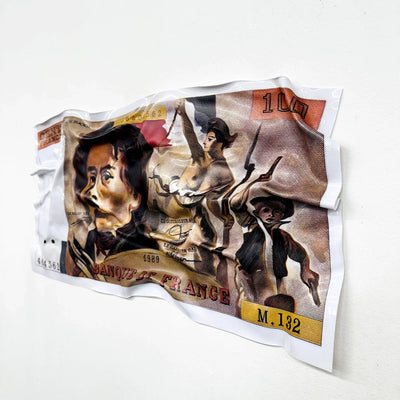 Tableau froissé - 100 Francs 1989 - Luxartis