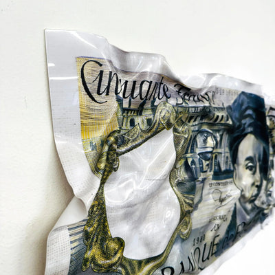 Tableau froissé - 50 Francs 1980 - Luxartis