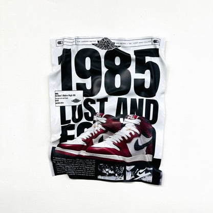 Tableau froissé - Air Jordan 1985 - Luxartis