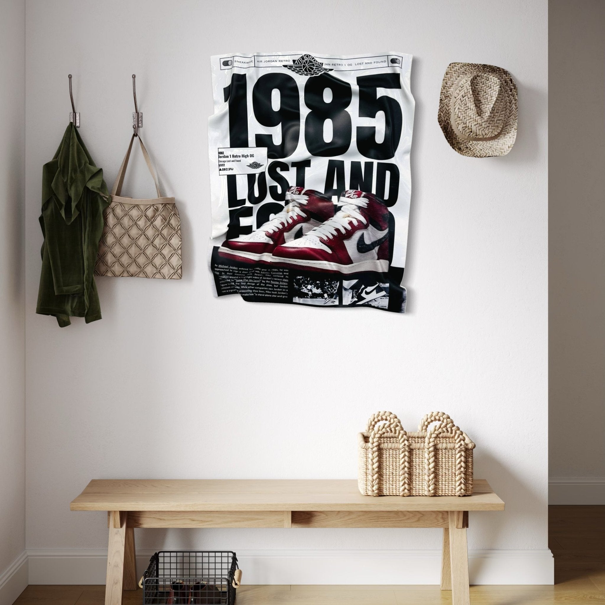 Tableau froissé - Air Jordan 1985 - Luxartis