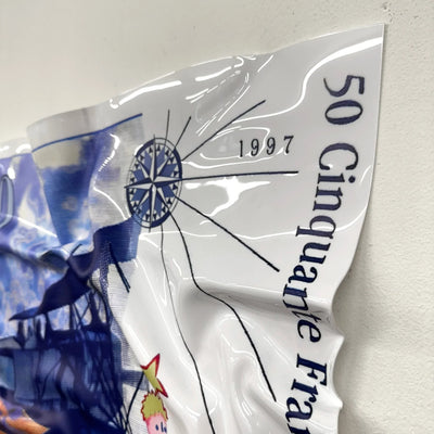 Tableau froissé - Billet 50 Francs "Le Petit Prince" - Luxartis