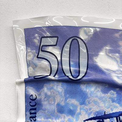Tableau froissé - Billet 50 Francs "Le Petit Prince" - Luxartis