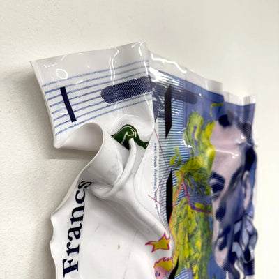 Tableau froissé - Billet 50 Francs "Saint - Exupéry & Le Petit Prince" - Luxartis