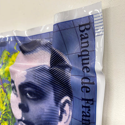 Tableau froissé - Billet 50 Francs "Saint - Exupéry & Le Petit Prince" - Luxartis