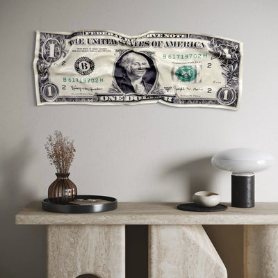 Tableau froissé - Billet de 1 Dollars - Luxartis