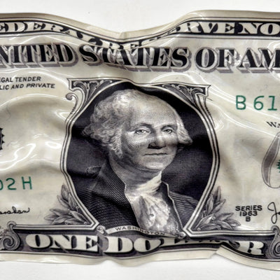 Tableau froissé - Billet de 1 Dollars - Luxartis