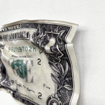Tableau froissé - Billet de 1 Dollars - Luxartis