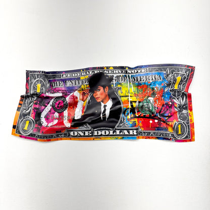 Tableau froissé - Billet de 1 Dollars Jackson - Luxartis