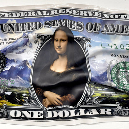 Tableau froissé - Billet de 1 Dollars Mona Lisa - Luxartis