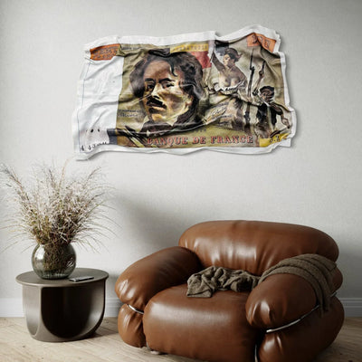 Tableau Déco 100 Francs 1989 - Tableau froissé