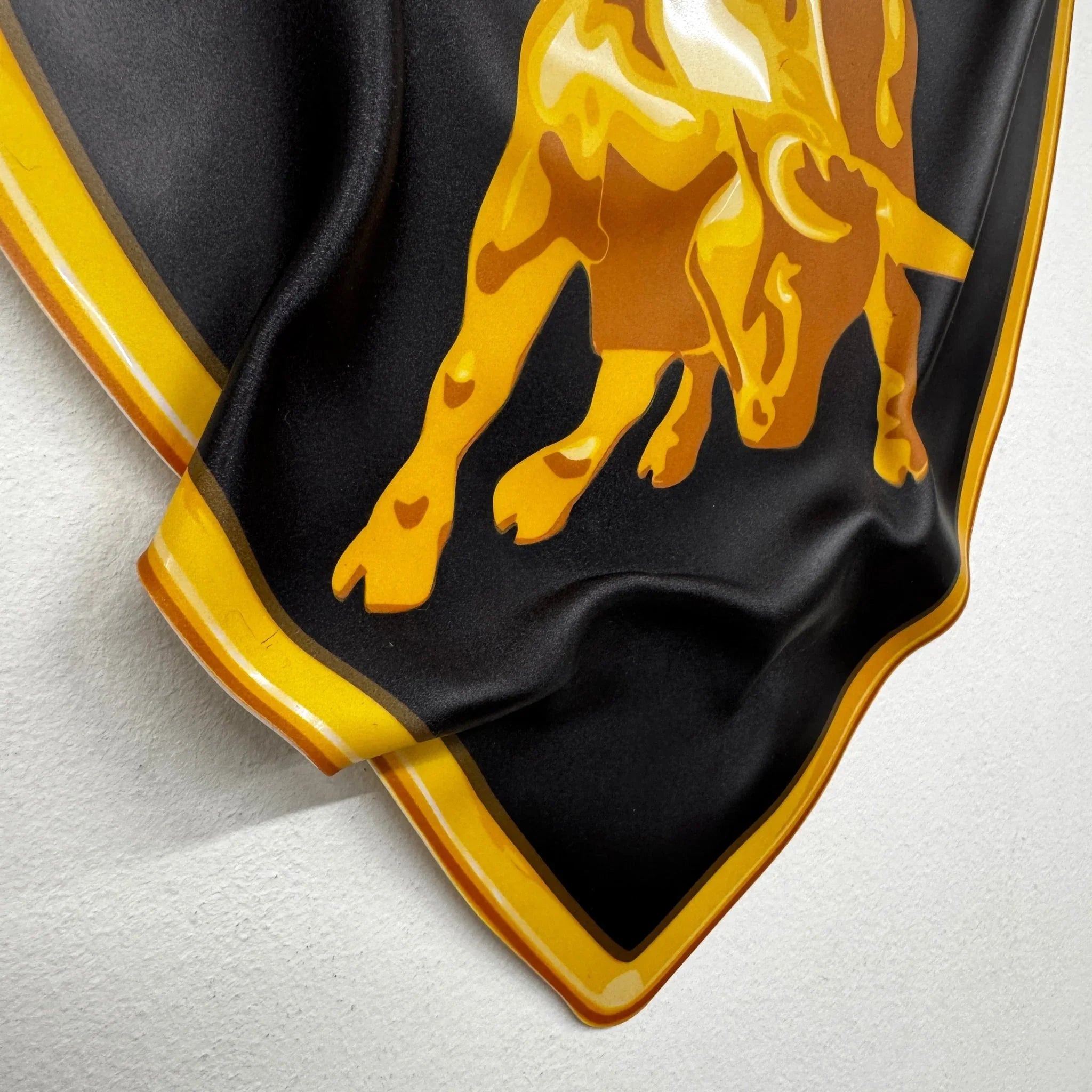 Tableau froissé - Blason Lamborghini "Taureau Noir & Or" - Luxartis