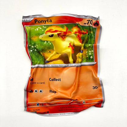 Tableau froissé - Carte Pokémon "Ponyta" - Luxartis