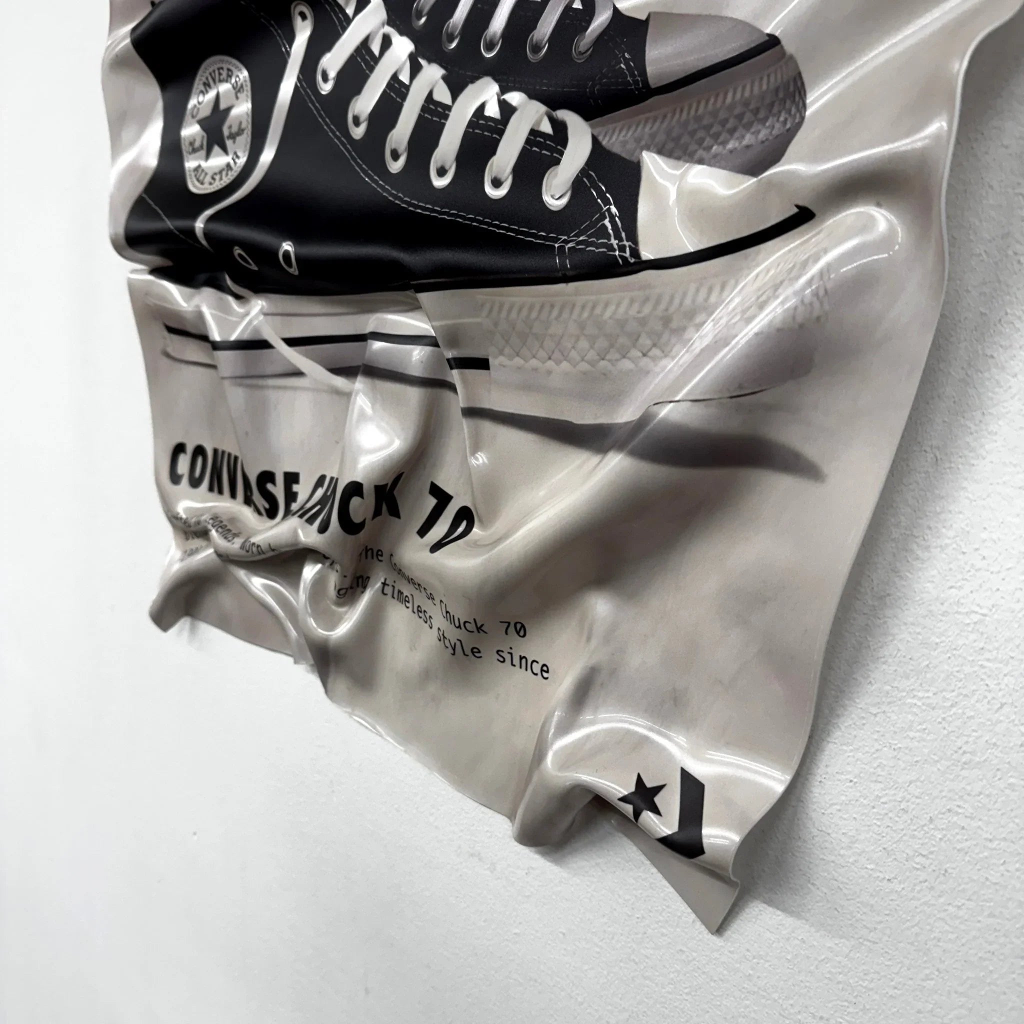 Tableau froissé - Converse "Chuck 70 Iconic" - Luxartis