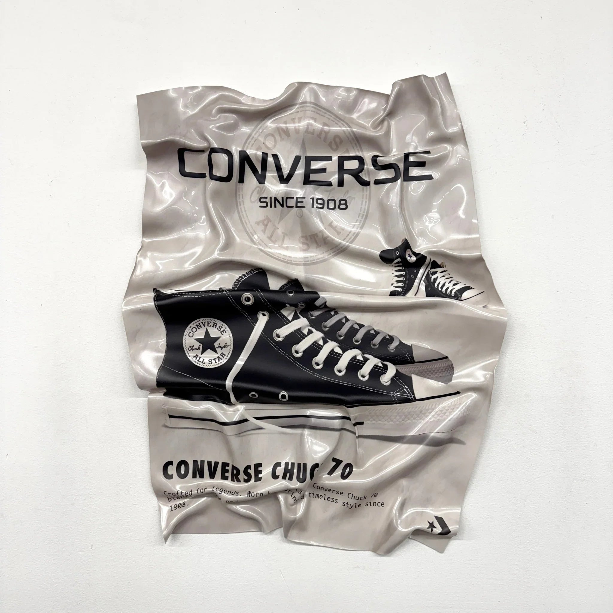 Tableau froissé - Converse "Chuck 70 Iconic" - Luxartis