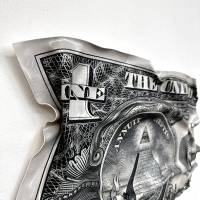 Tableau froissé - Dollar Américain "Œil de la Providence" - Luxartis