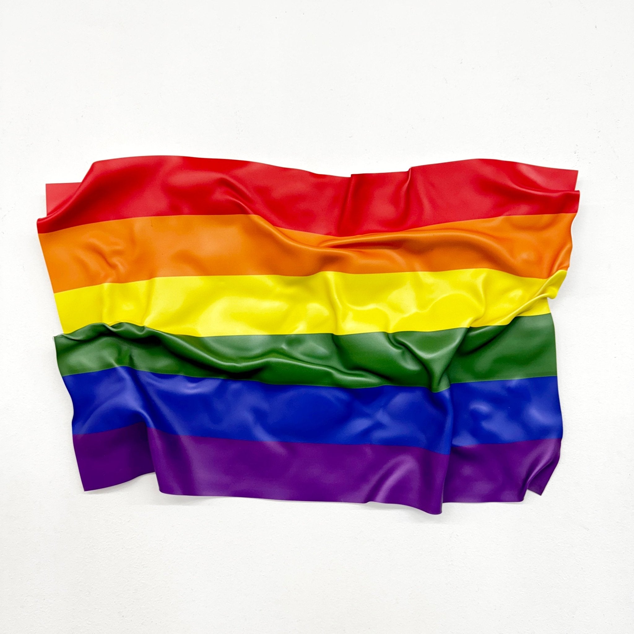 Tableau froissé - Drapeau Arc - en - ciel "Pride" LGBT - Luxartis