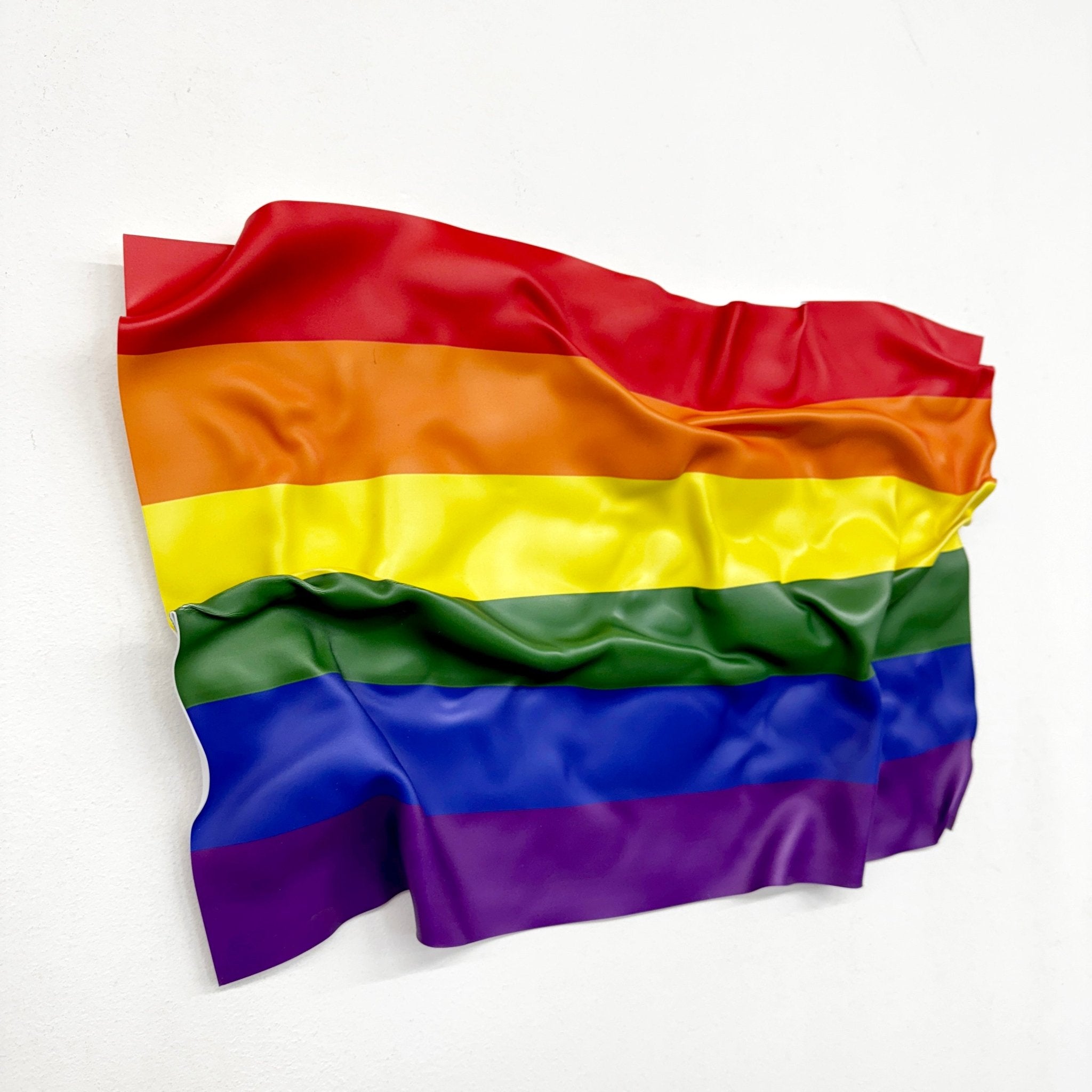 Tableau froissé - Drapeau Arc - en - ciel "Pride" LGBT - Luxartis
