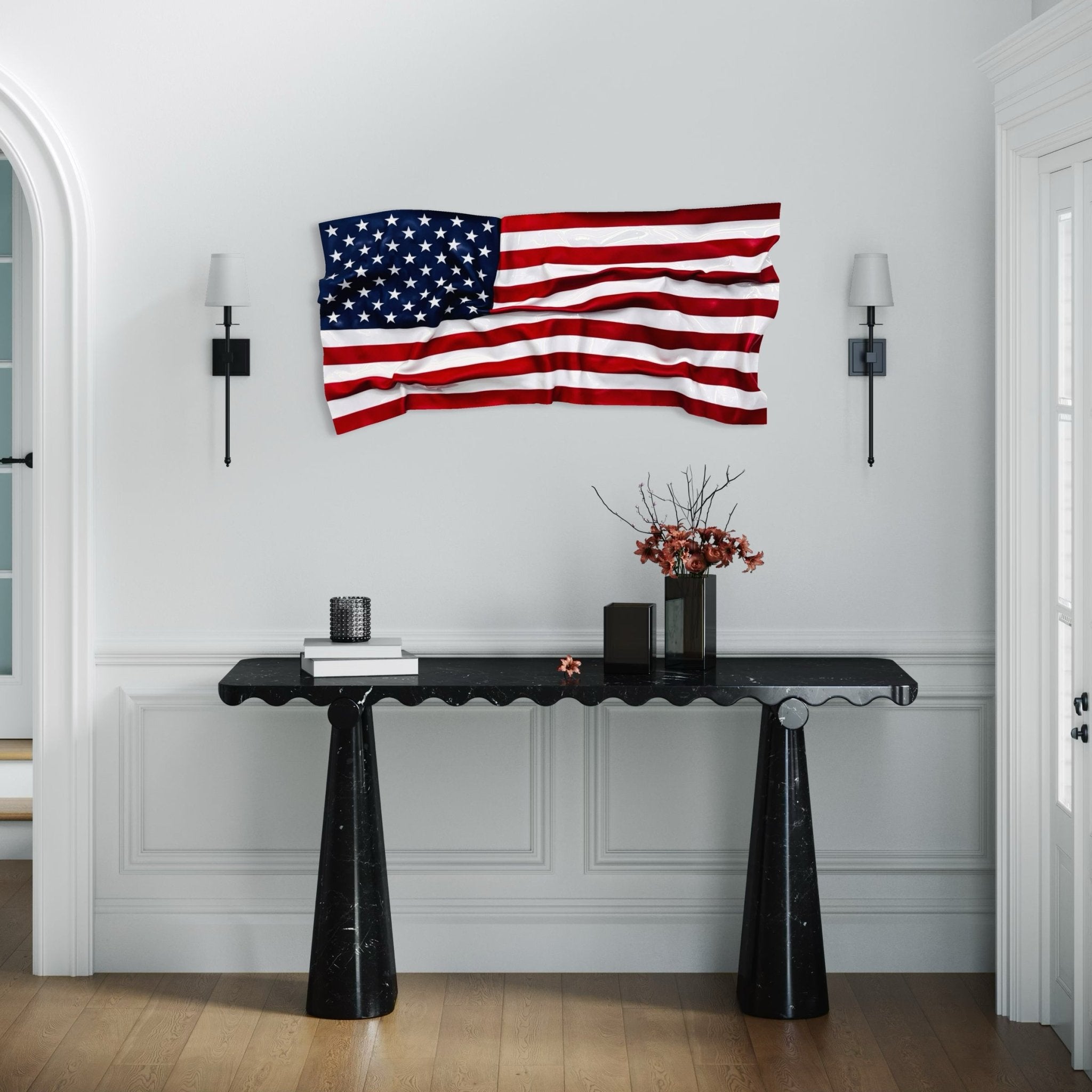 Tableau froissé - Drapeau USA - Luxartis